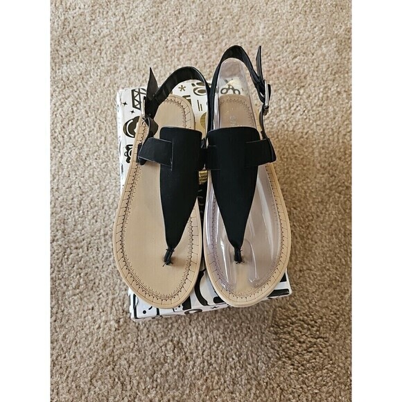 BAMBOO Soft sole Slingback Sandal WOMEN'S Size 5.5 Black NEW $28 - Picture 2 of 9